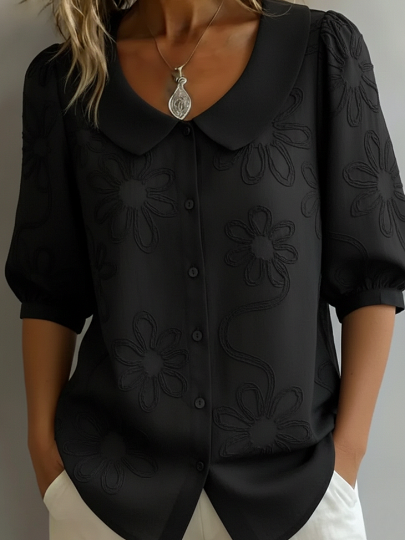 Alyssa | Stilig Broderad Blomblus