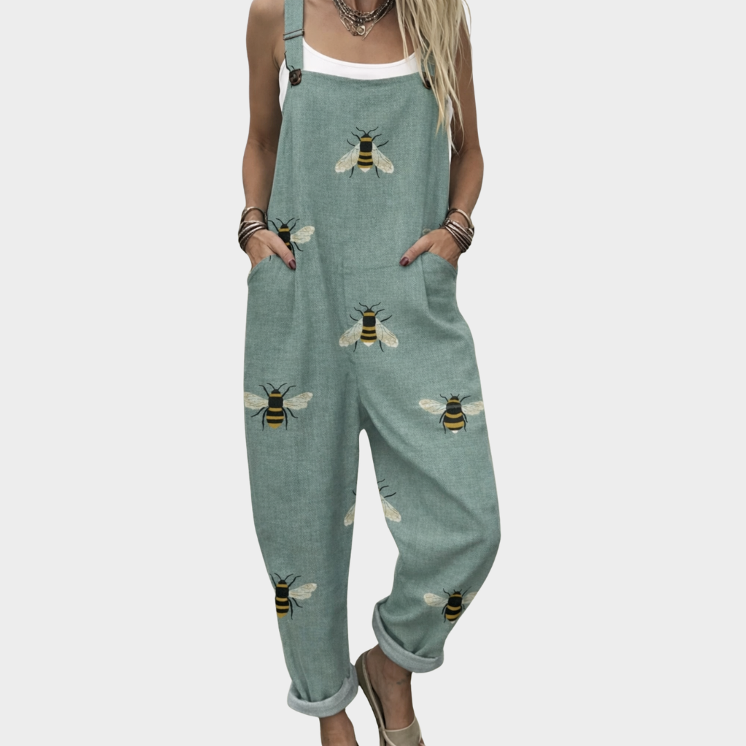 Esperanza | Avslappnad Insektskonst Jumpsuit