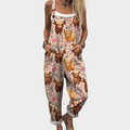 Jazmin | Bekväm Jumpsuit med Ko-mönster