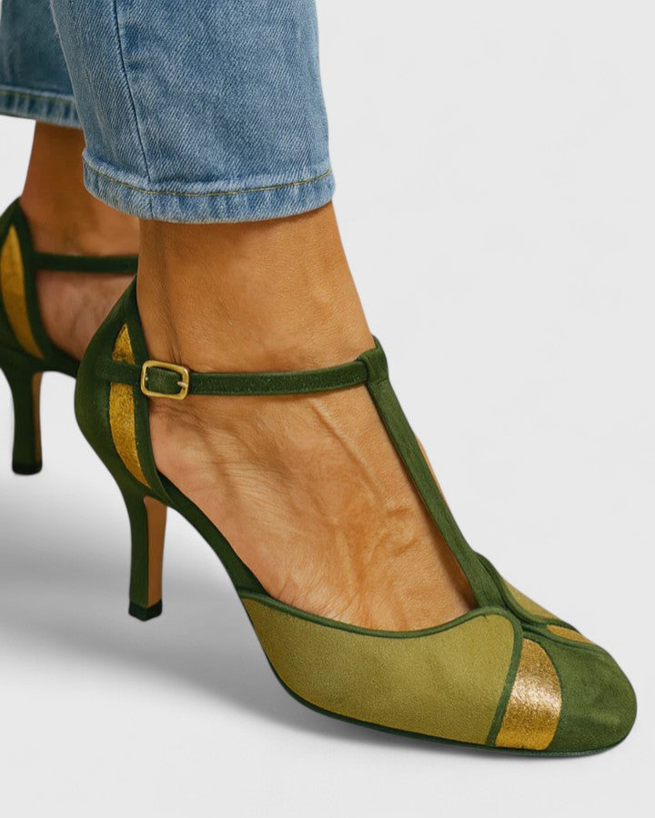 Megan | Sofistikerade T-Strap Klackar