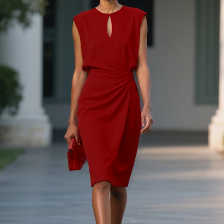 Laurena | Graciös Flödande Elegant Midiklänning