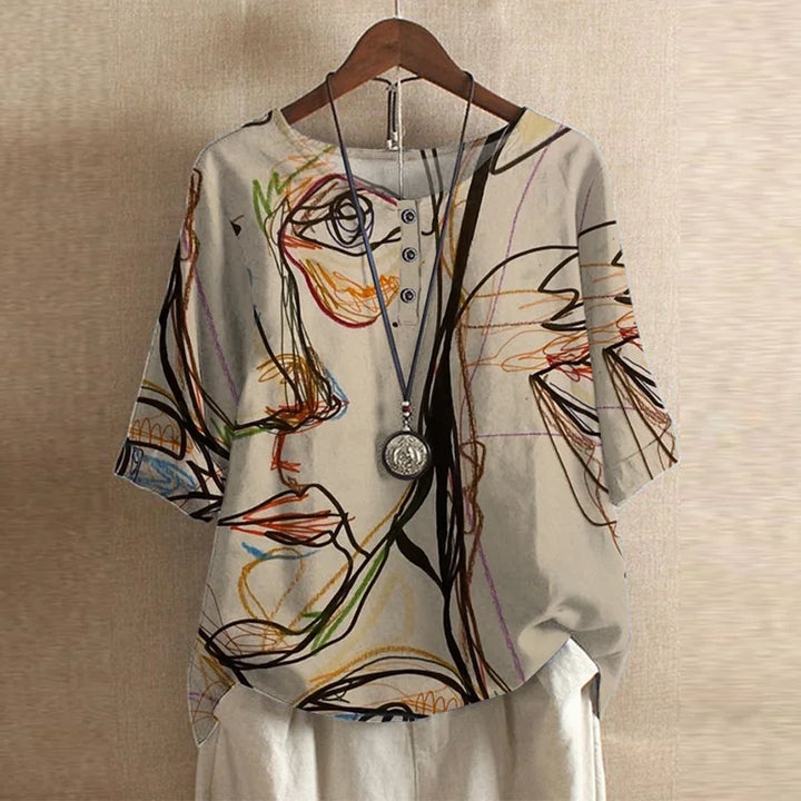 Raina | Avslappnad retroinspirerad blus