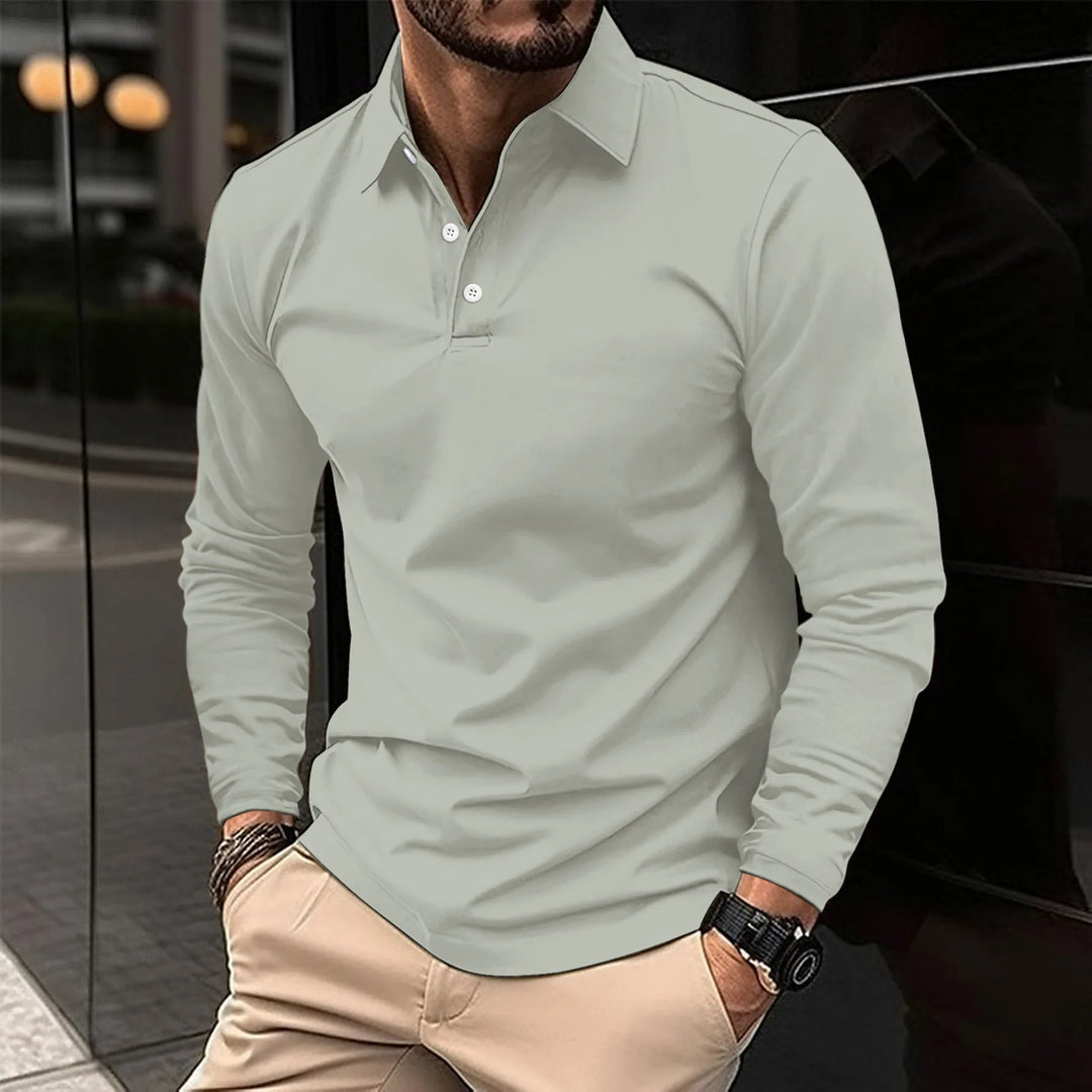Luca | Smart Casual Långärmad Polo