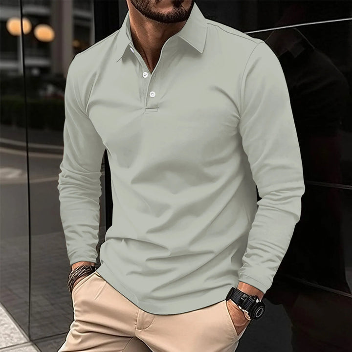 Luca | Smart Casual Långärmad Polo