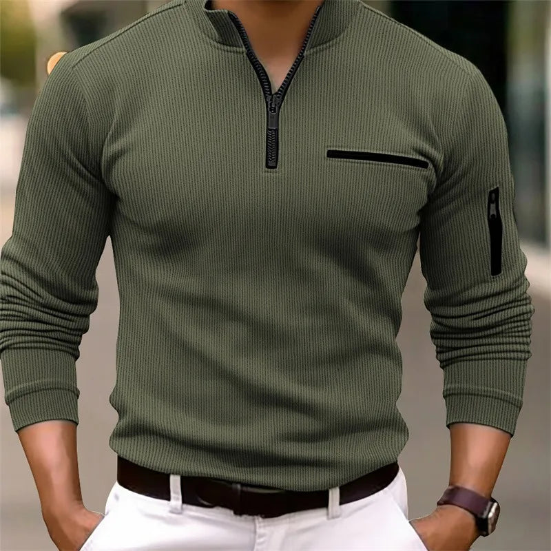 Logan | Klassisk Quarter Zip Tröja