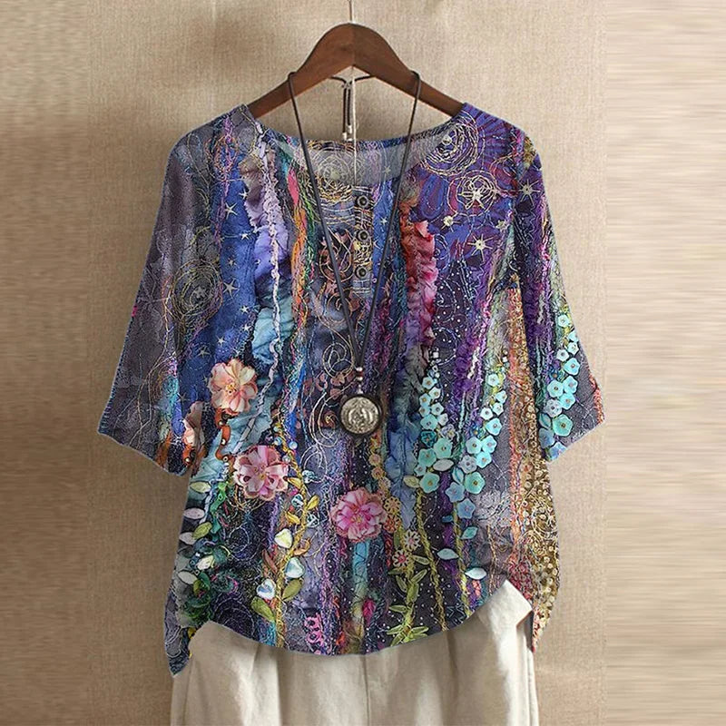 Raina | Avslappnad retroinspirerad blus