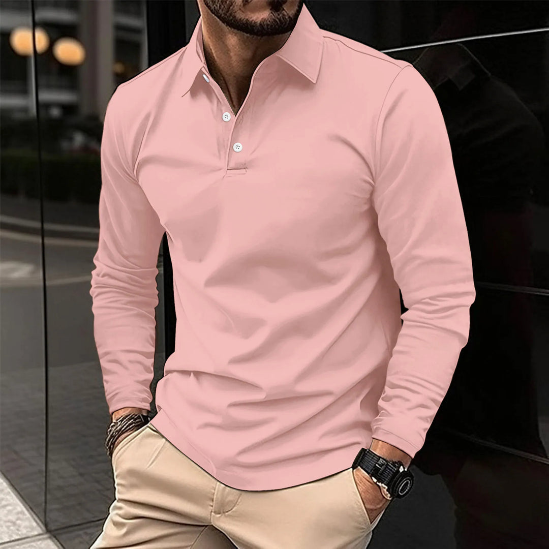 Luca | Smart Casual Långärmad Polo