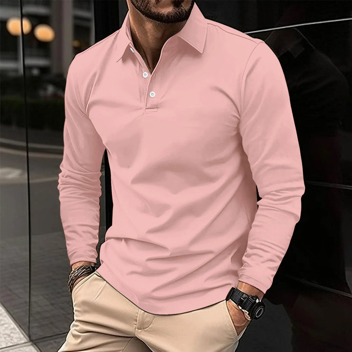 Luca | Smart Casual Långärmad Polo