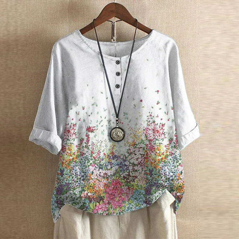 Raina | Avslappnad retroinspirerad blus