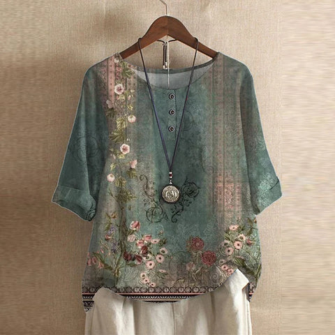 Raina | Avslappnad retroinspirerad blus