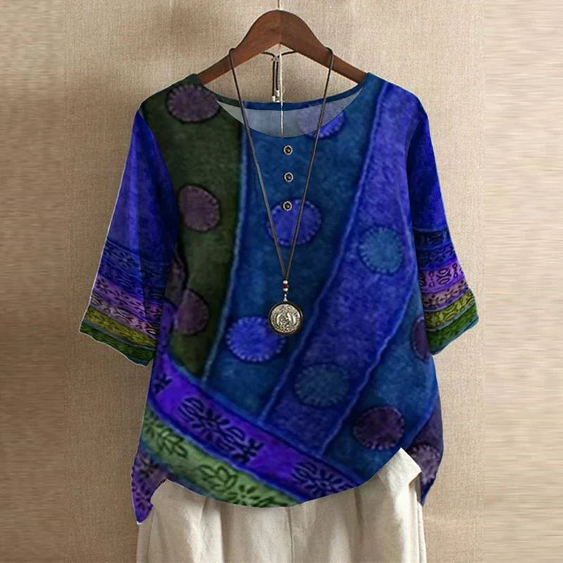 Raina | Avslappnad retroinspirerad blus