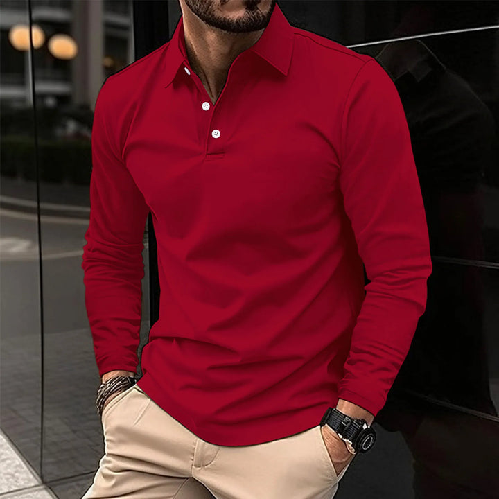 Luca | Smart Casual Långärmad Polo