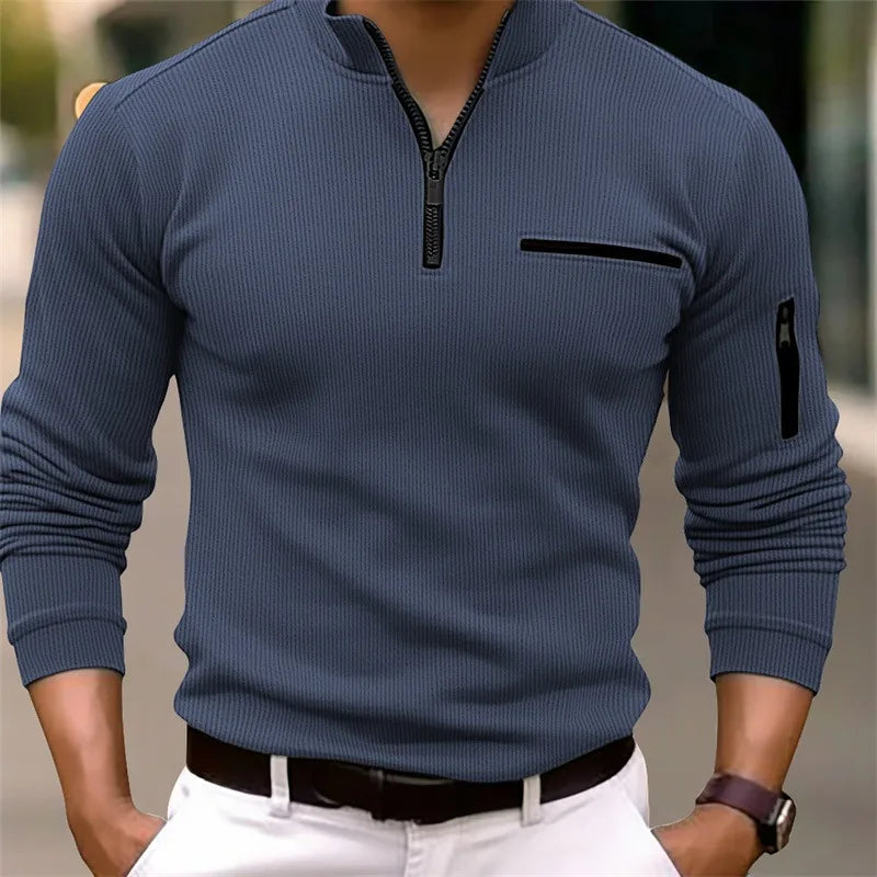 Logan | Klassisk Quarter Zip Tröja