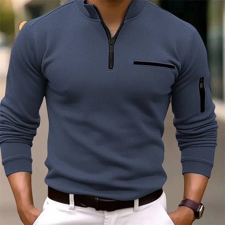 Logan | Klassisk Quarter Zip Tröja