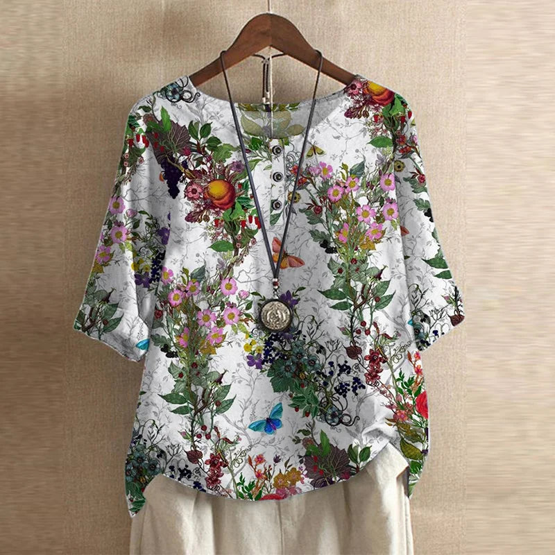 Raina | Avslappnad retroinspirerad blus