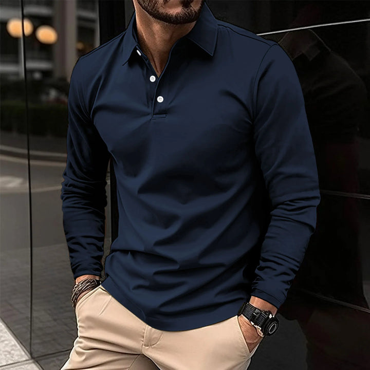 Luca | Smart Casual Långärmad Polo