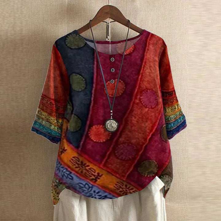 Raina | Avslappnad retroinspirerad blus
