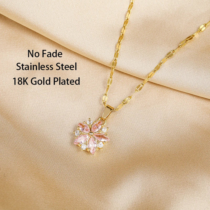 Sandra | Elegant Sakura Ros Halsband
