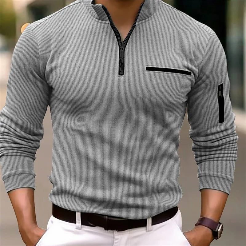 Logan | Klassisk Quarter Zip Tröja