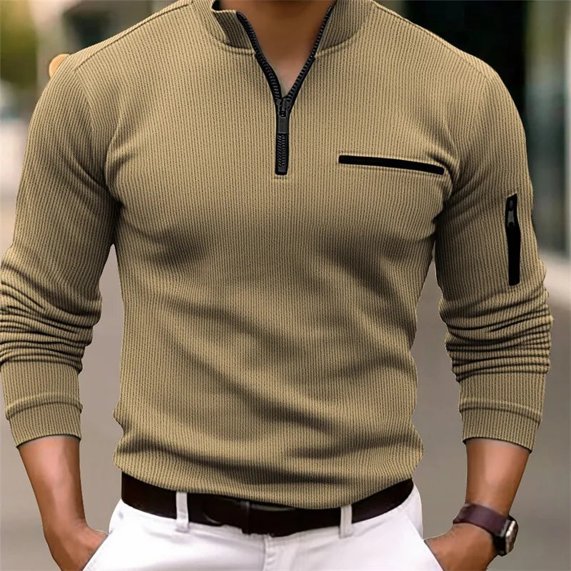 Logan | Klassisk Quarter Zip Tröja