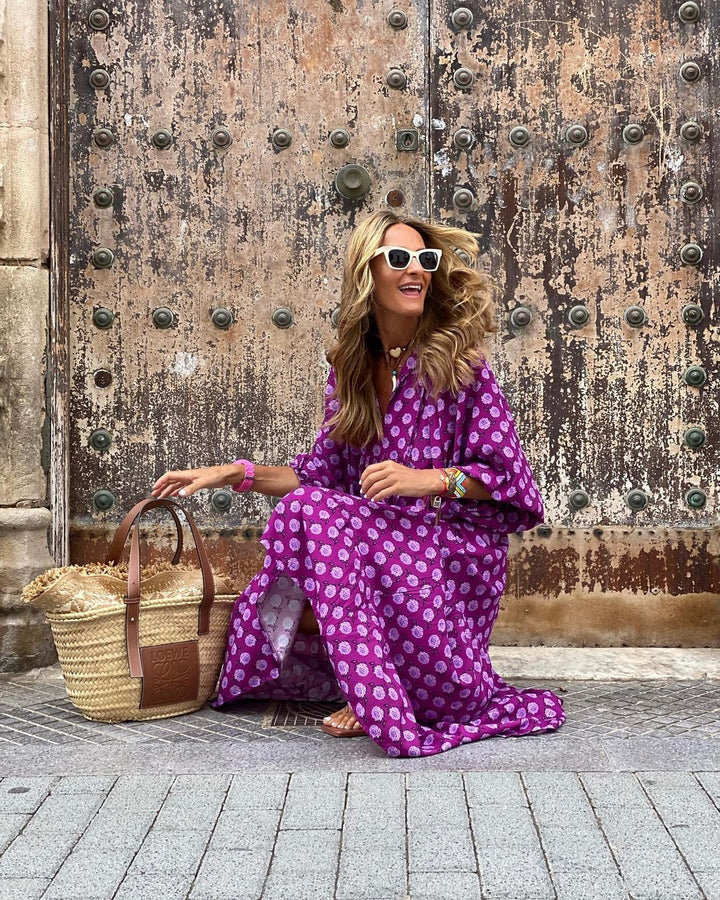 Cora | Boho Maxi Klänning