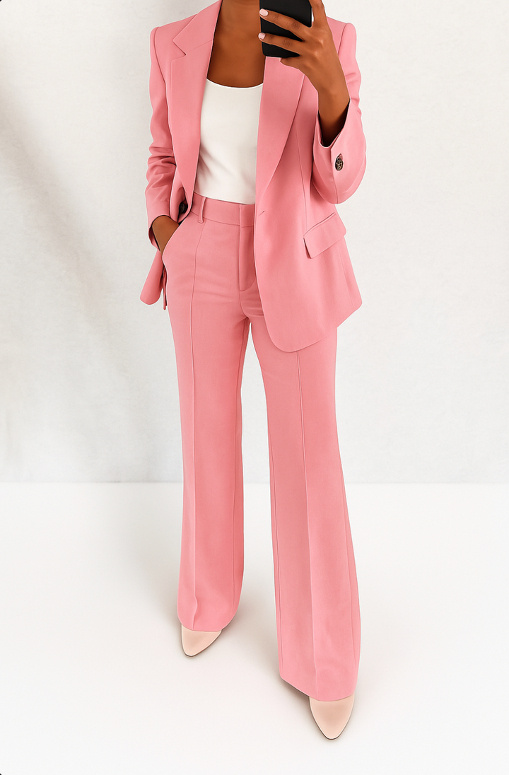 Ava | Chic Tvådelad Blazer &amp; Byxset