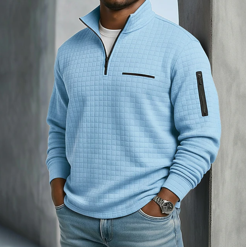 Beckham | Avslappnade långärmade våffel skjortor