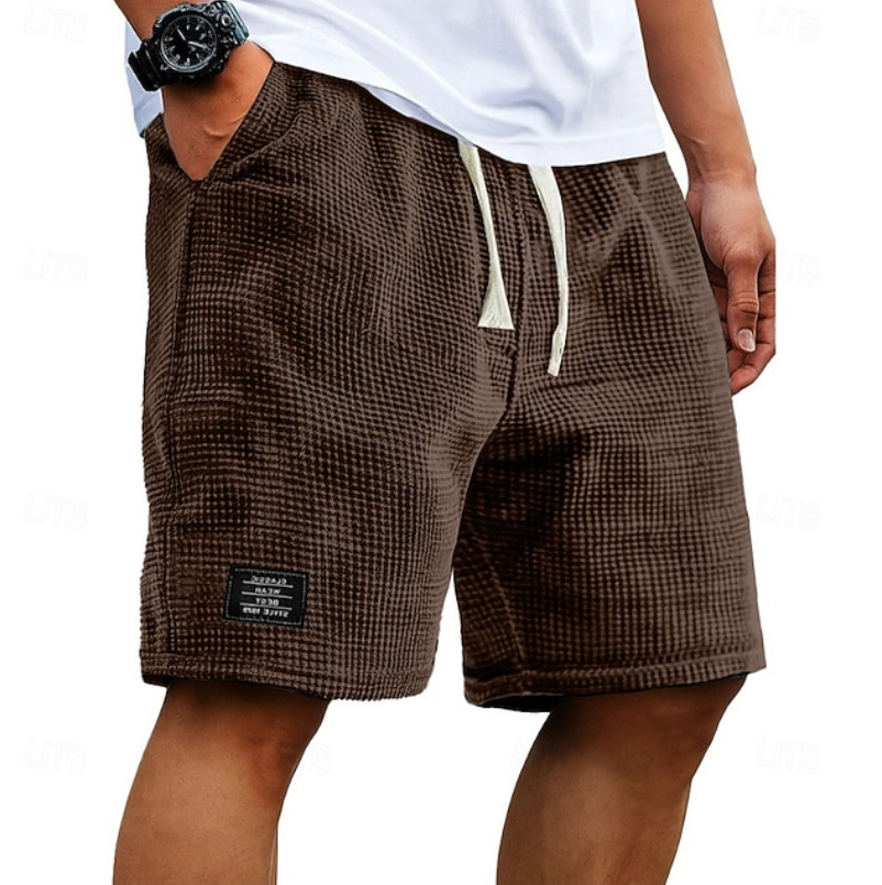 Steven | Avslappnade Vaffel Sommar Shorts
