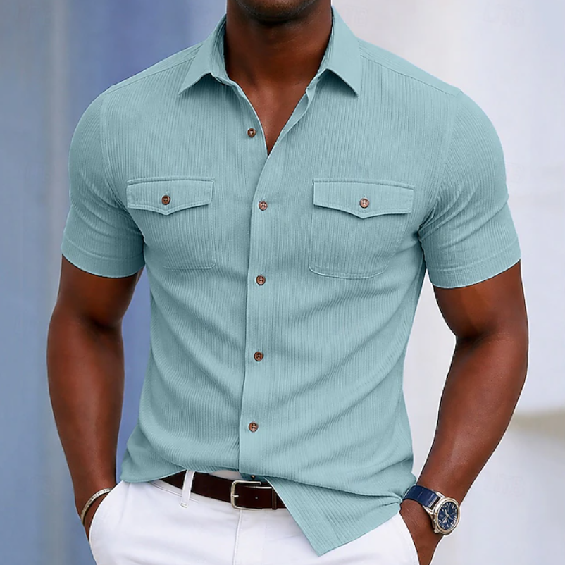Nathaniel | Skräddarsydd Pocket Button Shirt