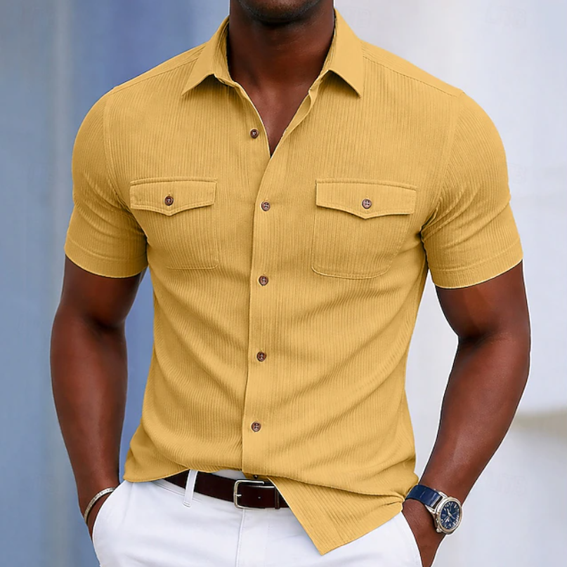 Nathaniel | Skräddarsydd Pocket Button Shirt