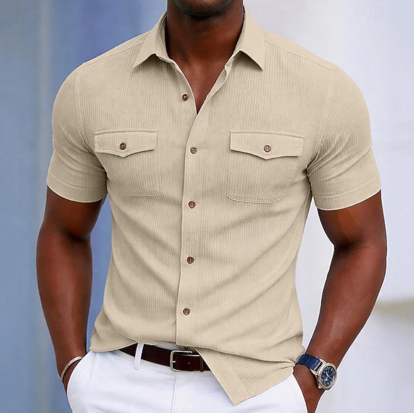 Nathaniel | Skräddarsydd Pocket Button Shirt