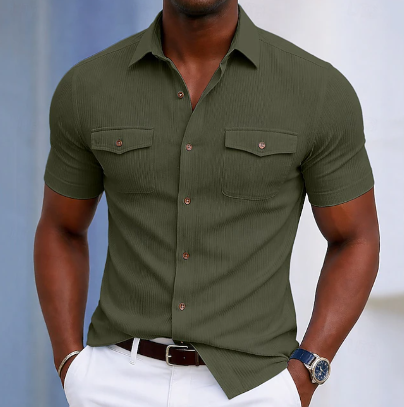 Nathaniel | Skräddarsydd Pocket Button Shirt