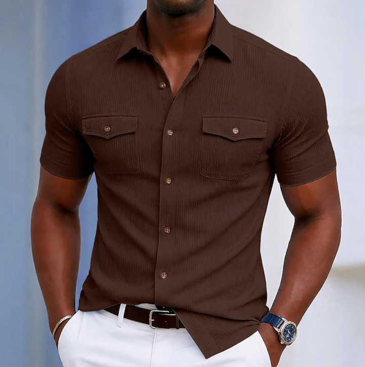 Nathaniel | Skräddarsydd Pocket Button Shirt