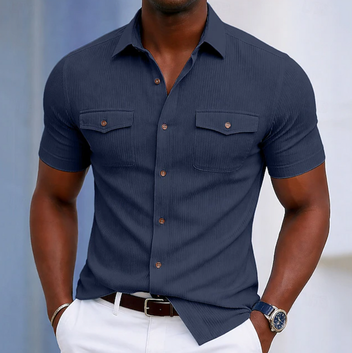 Nathaniel | Skräddarsydd Pocket Button Shirt