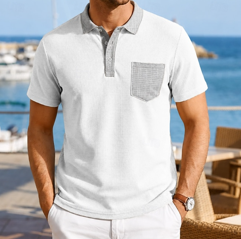 Harrison | Kontrast Pocket Polo Skjorta