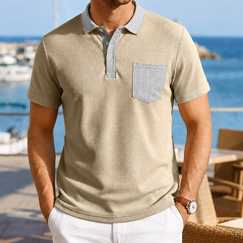 Harrison | Kontrast Pocket Polo Skjorta