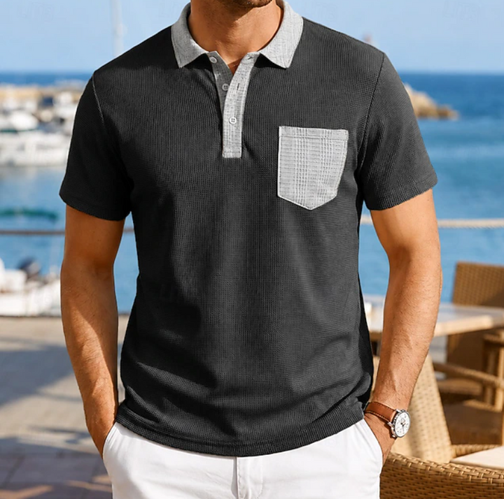 Harrison | Kontrast Pocket Polo Skjorta