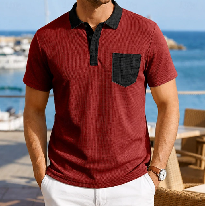 Harrison | Kontrast Pocket Polo Skjorta