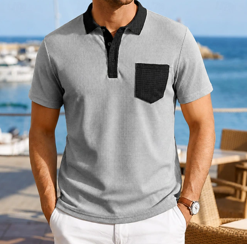 Harrison | Kontrast Pocket Polo Skjorta