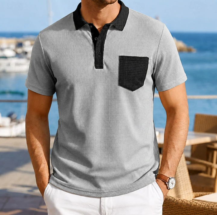 Harrison | Kontrast Pocket Polo Skjorta