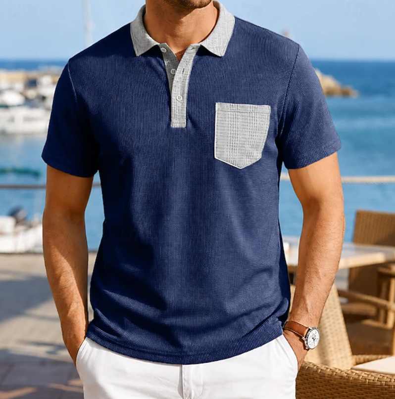 Harrison | Kontrast Pocket Polo Skjorta
