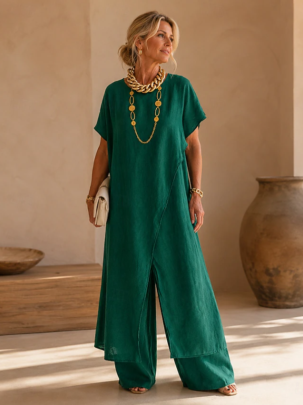Amelia | Avslappnad Byxdress med Vida Ben