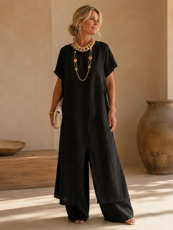 Amelia | Avslappnad Byxdress med Vida Ben
