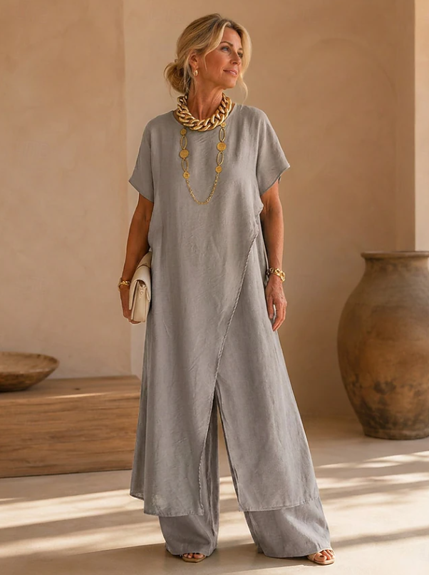 Amelia | Avslappnad Byxdress med Vida Ben