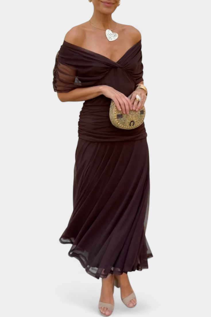 Sophia | Elegant Off-Shoulder Klänning