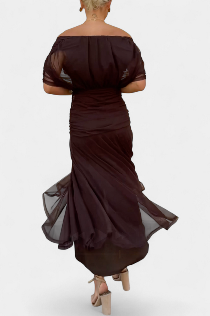 Sophia | Elegant Off-Shoulder Klänning
