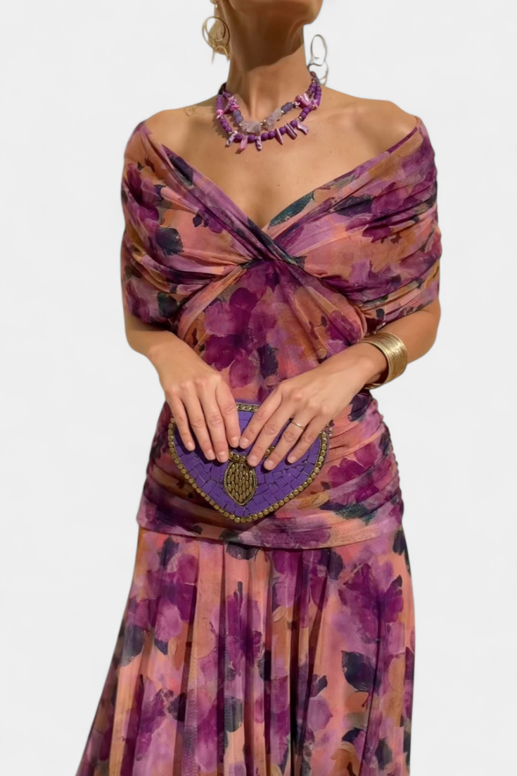 Sophia | Elegant Off-Shoulder Klänning