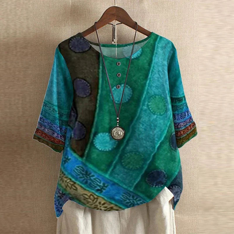 Raina | Avslappnad retroinspirerad blus