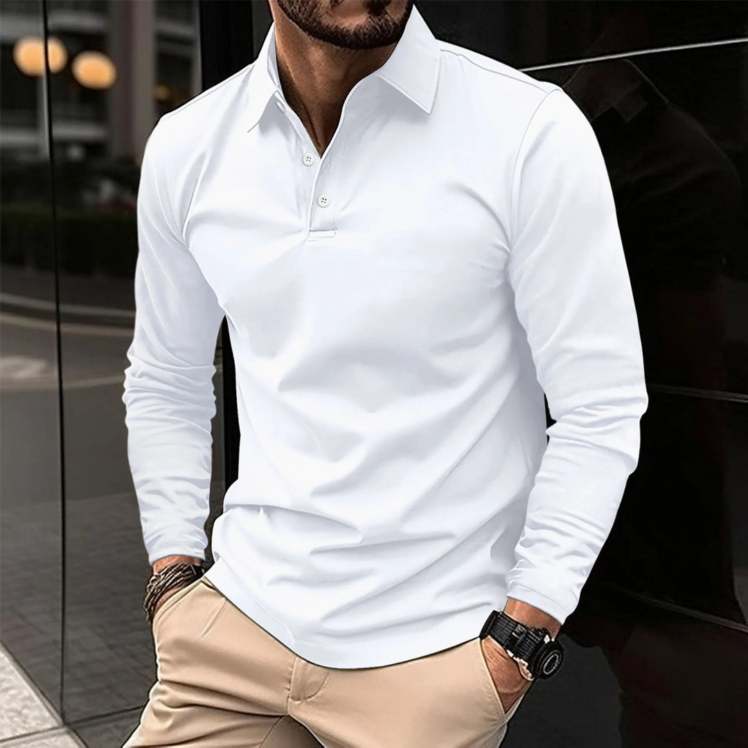 Luca | Smart Casual Långärmad Polo