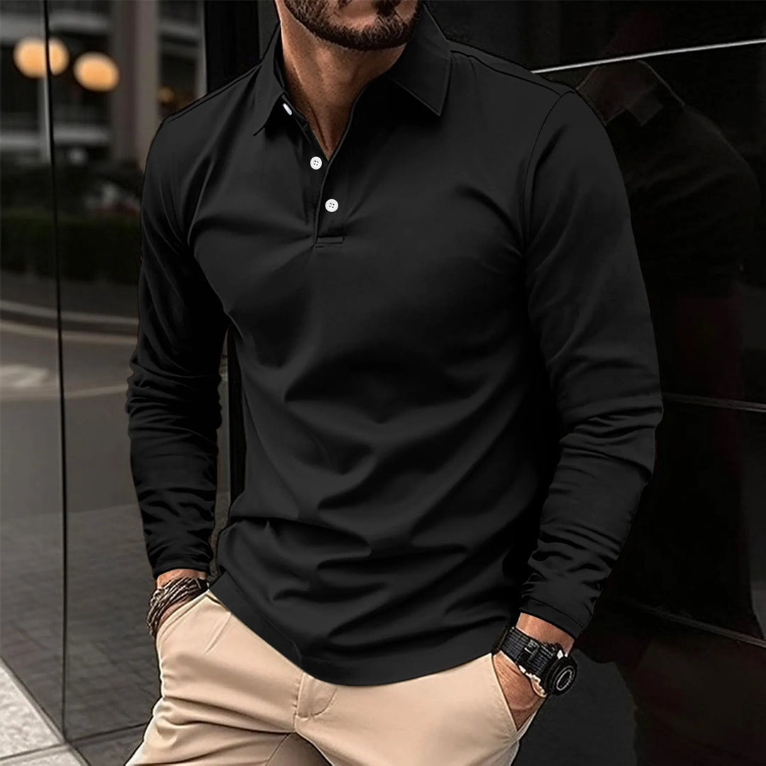 Luca | Smart Casual Långärmad Polo